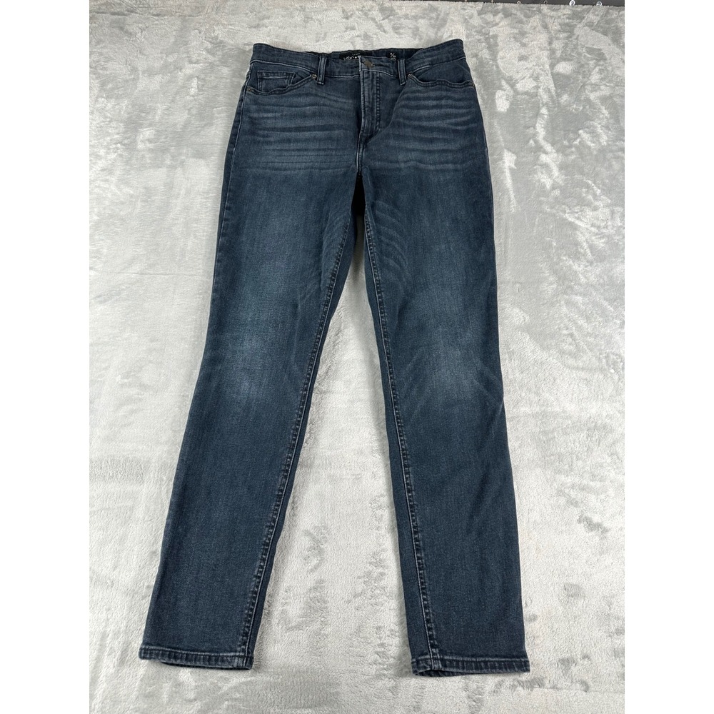 Lucky Brand Bridgette Skinny Jeans Women 8/29 Dark Blue Boho Ankle Minimalist